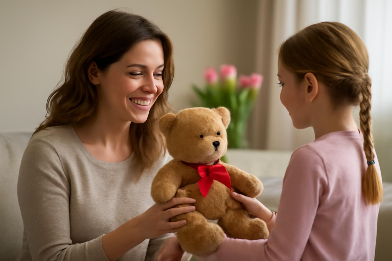 Anyák napi meglepetés: a maci titkos ajándéka az édesanyának